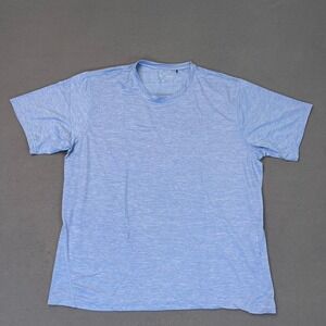 Greyson Shirt Tee‎ T-Shirt Guide Sport Mens XL Logo Wolf Blue Nylon Spandex Golf